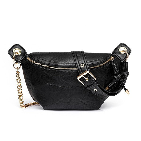 Luxe Convertible Sling Belt Bum Bag - Tigbul's Variety Fashion Shop