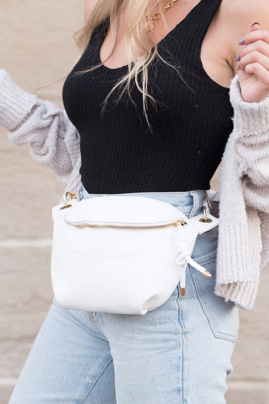 Luxe Convertible Sling Belt Bum Bag - Tigbul's Variety Fashion Shop
