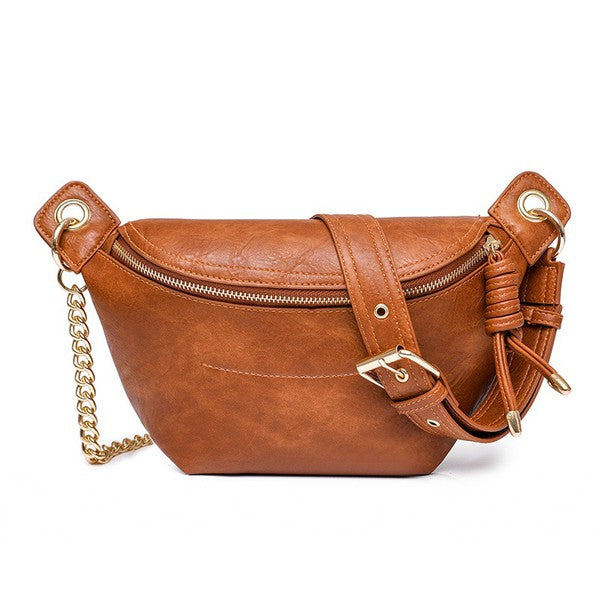 Luxe Convertible Sling Belt Bum Bag - Tigbul's Variety Fashion Shop