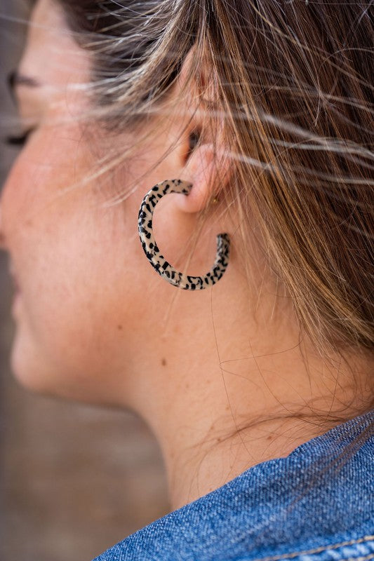 Camy Hoops - Black Dot - Tigbul's Variety Fashion Shop