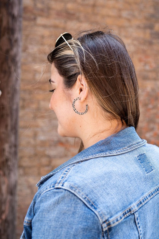 Camy Hoops - Black Dot - Tigbul's Variety Fashion Shop