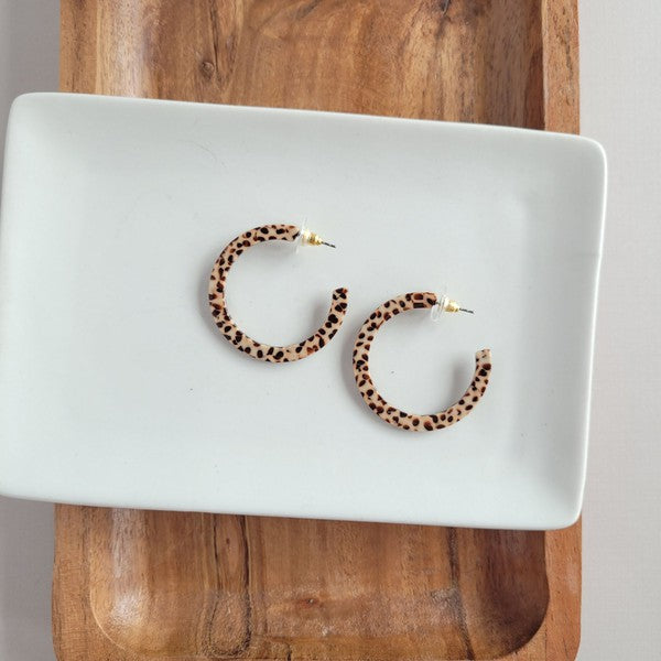 Camy Hoops - Brown Dot - Tigbul's Variety Fashion Shop