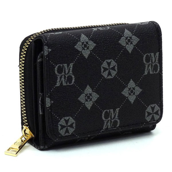 Monogram Tri-fold Wallet - Tigbul's Variety Fashion Shop