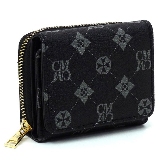 Monogram Tri-fold Wallet - Tigbul's Variety Fashion Shop