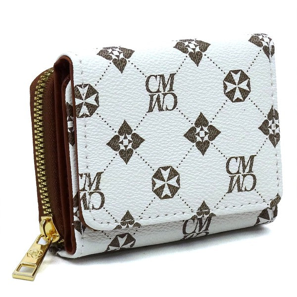 Monogram Tri-fold Wallet - Tigbul's Variety Fashion Shop