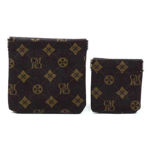 Monogram Spring Zip 2-in-1 Coin Purse - Tigbul's Variety Fashion Shop