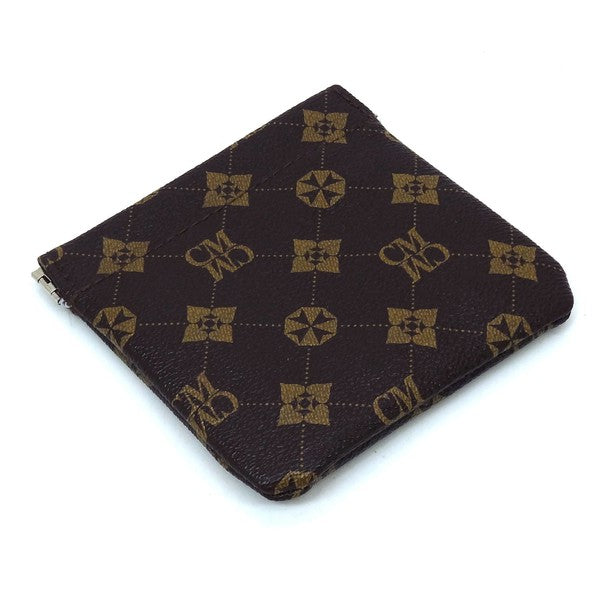 Monogram Spring Zip 2-in-1 Coin Purse - Tigbul's Variety Fashion Shop