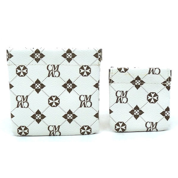 Monogram Spring Zip 2-in-1 Coin Purse - Tigbul's Variety Fashion Shop