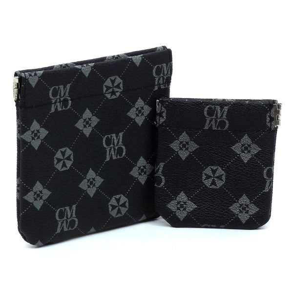 Monogram Spring Zip 2-in-1 Coin Purse - Tigbul's Variety Fashion Shop