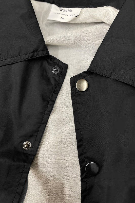 Weiv Men's Casual Windbreaker Coaches Jacket - Tigbul's Variety Fashion Shop