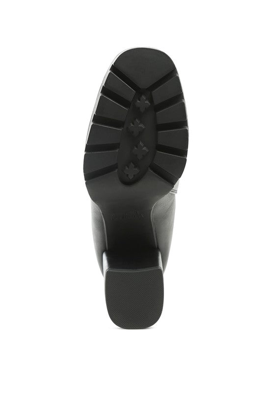 SONIA BLOCK HEELED BOOTS - Tigbul's Variety Fashion Shop