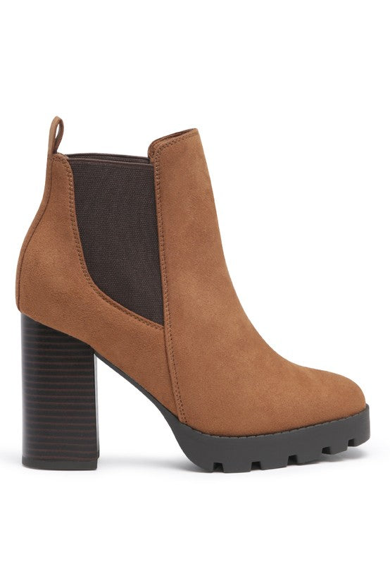 SONIA BLOCK HEELED BOOTS - Tigbul's Variety Fashion Shop