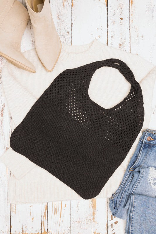Soft Knit Hobo Bag - Tigbul's Variety Fashion Shop