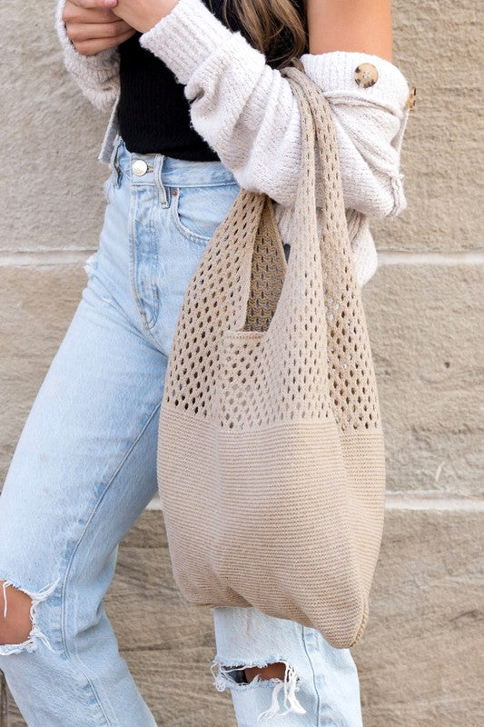 Soft Knit Hobo Bag - Tigbul's Variety Fashion Shop