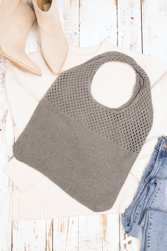Soft Knit Hobo Bag - Tigbul's Variety Fashion Shop