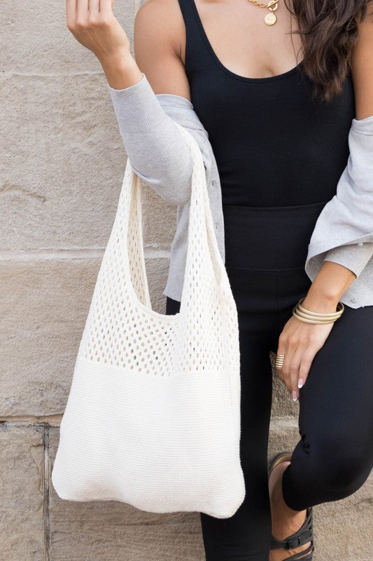 Soft Knit Hobo Bag - Tigbul's Variety Fashion Shop