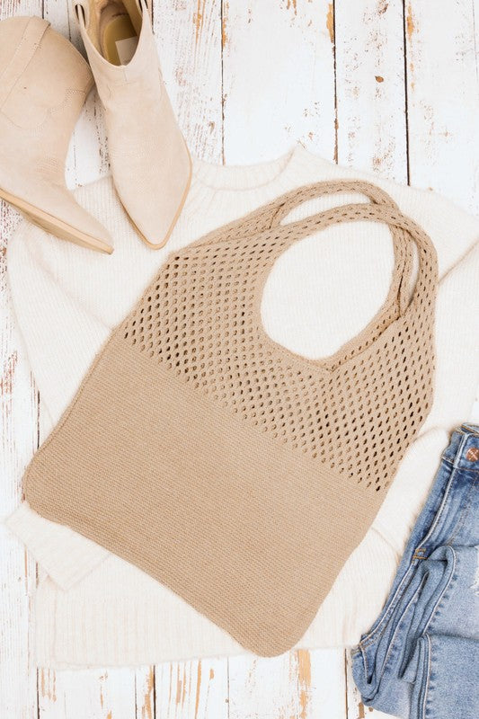 Soft Knit Hobo Bag - Tigbul's Variety Fashion Shop