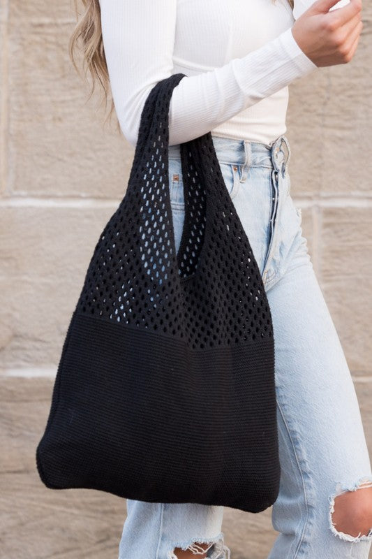 Soft Knit Hobo Bag - Tigbul's Variety Fashion Shop