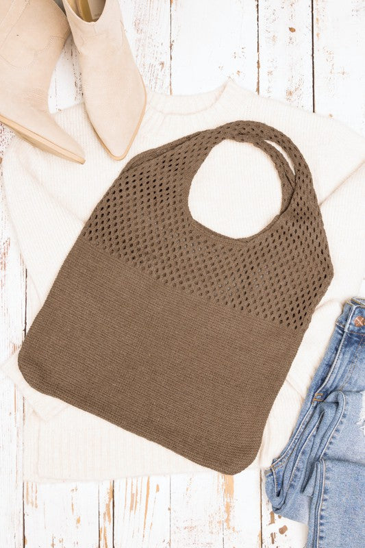 Soft Knit Hobo Bag - Tigbul's Variety Fashion Shop