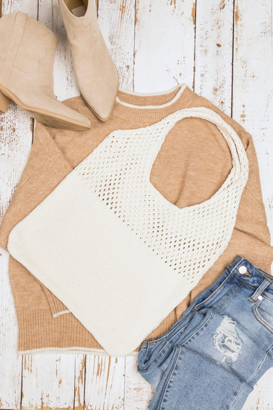 Soft Knit Hobo Bag - Tigbul's Variety Fashion Shop