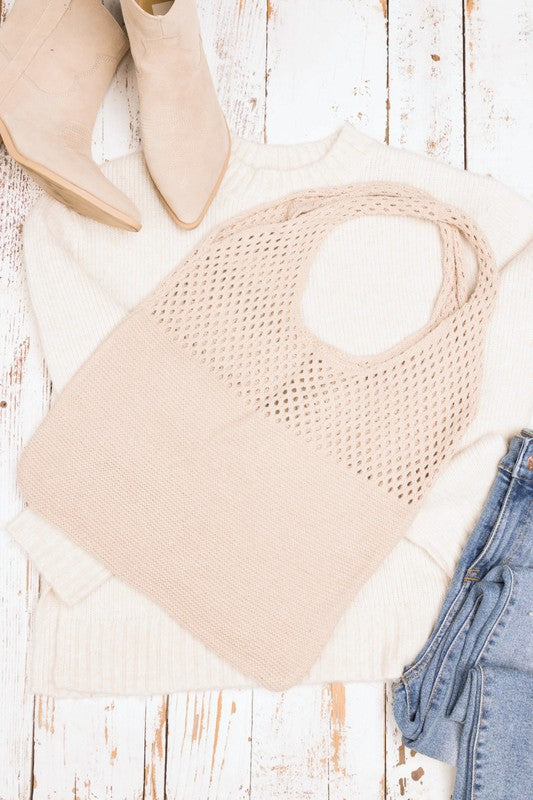 Soft Knit Hobo Bag - Tigbul's Variety Fashion Shop