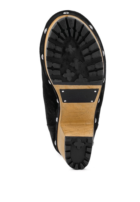 MAAYA Handcrafted Collared Suede Boot - Tigbul's Variety Fashion Shop
