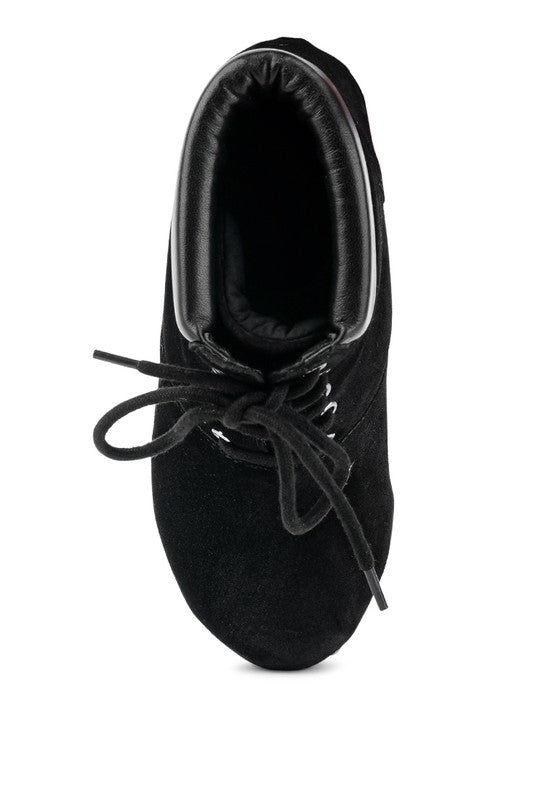 MAAYA Handcrafted Collared Suede Boot - Tigbul's Variety Fashion Shop