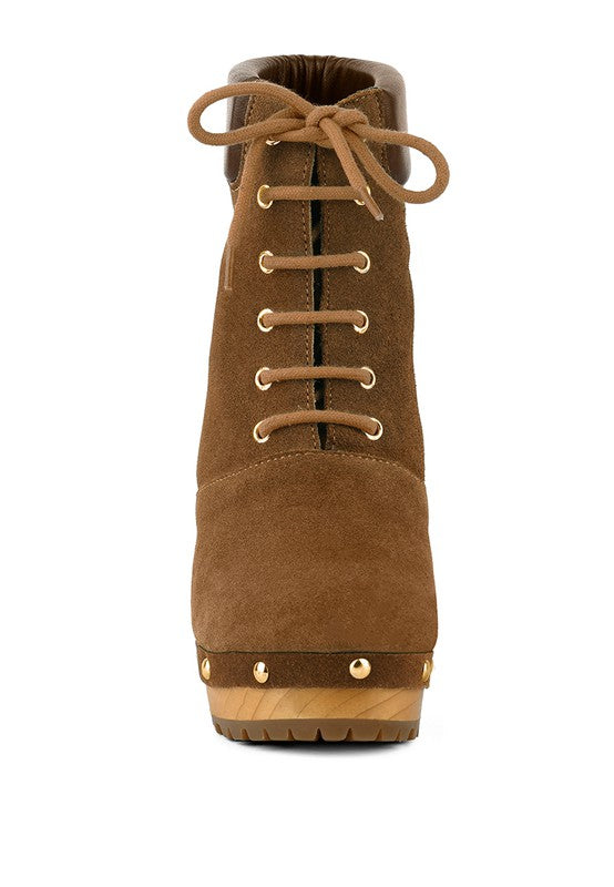 MAAYA Handcrafted Collared Suede Boot - Tigbul's Variety Fashion Shop