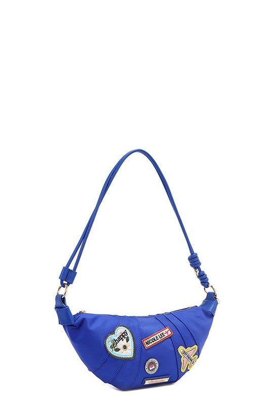 Nicole Lee USA Color Patch Croissant Bag - Tigbul's Variety Fashion Shop