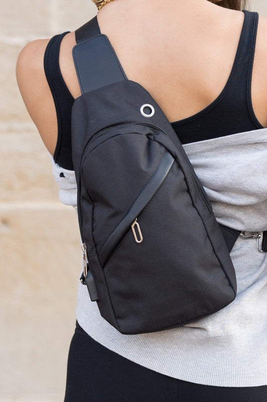 Cross Zip Sling Bag - Tigbul's Variety Fashion Shop