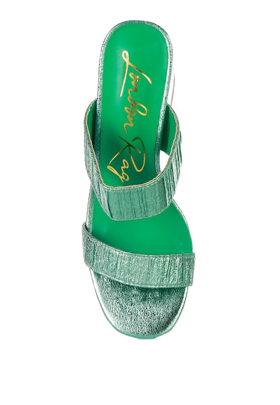Giblet Mid Heel Casual Sandals - Tigbul's Variety Fashion Shop
