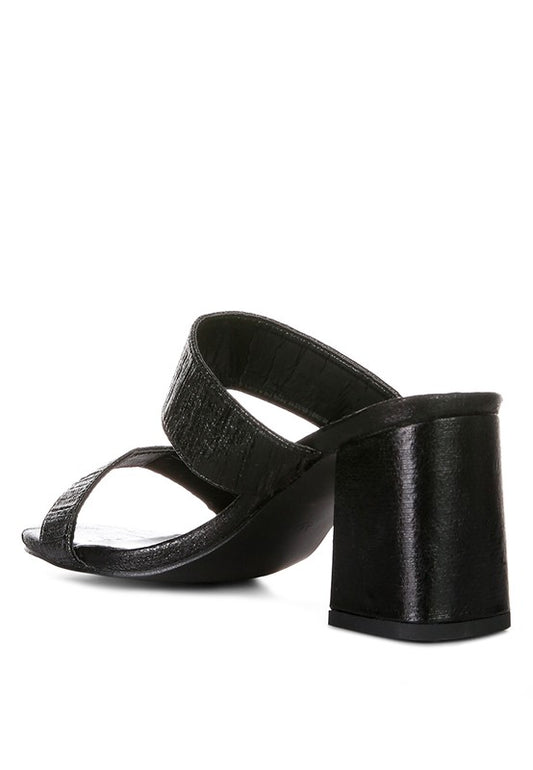 Giblet Mid Heel Casual Sandals - Tigbul's Variety Fashion Shop
