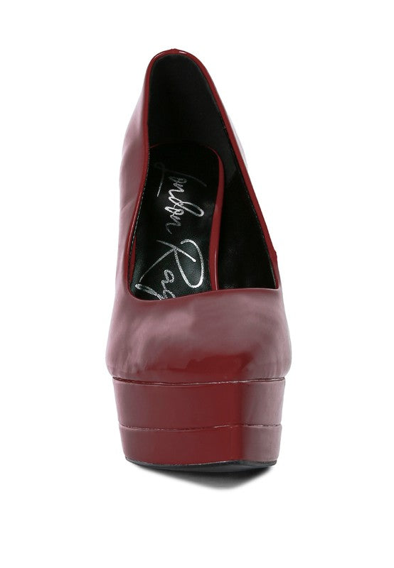 Cuddles Patent Pu High Heeled Sandals - Tigbul's Variety Fashion Shop