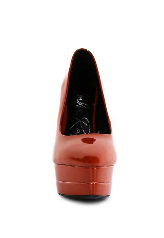 Cuddles Patent Pu High Heeled Sandals - Tigbul's Variety Fashion Shop