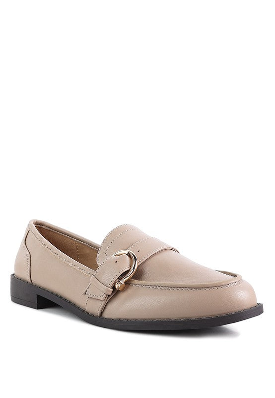 Sheboss Buckle Detail Loafers - Tigbul's Variety Fashion Shop