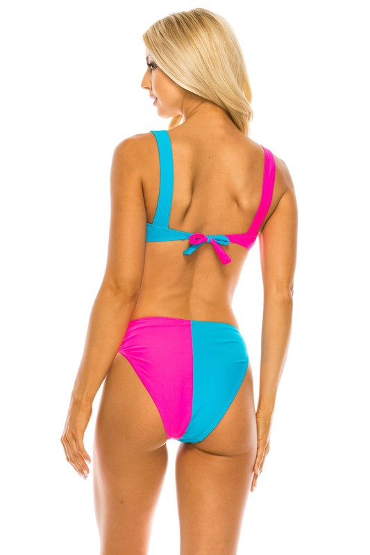 Contrast Bikini Set 2 pc Swimsuit - Tigbuls Variety Fashion