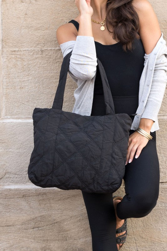 Quilted Tote - Tigbul's Variety Fashion Shop