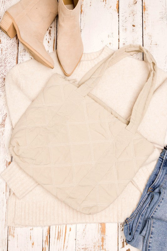 Quilted Tote - Tigbul's Variety Fashion Shop