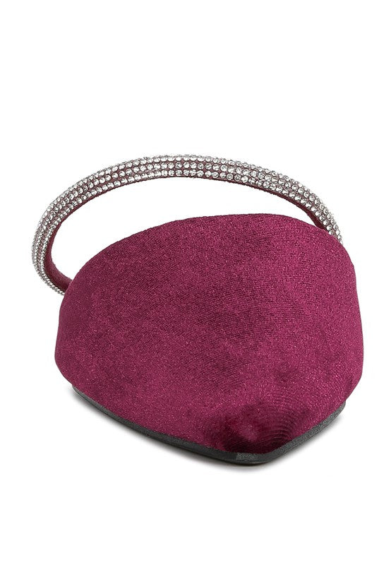 Turnon Velvet Diamante Detail Flat Mules - Tigbul's Variety Fashion Shop