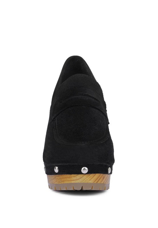 OSAGE Clogs Loafers In Fine Suede - Tigbul's Variety Fashion Shop