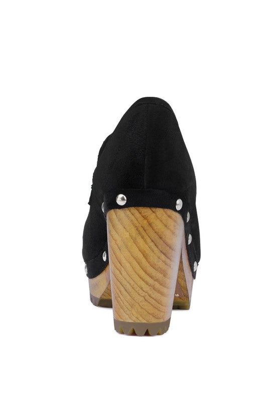 OSAGE Clogs Loafers In Fine Suede - Tigbul's Variety Fashion Shop