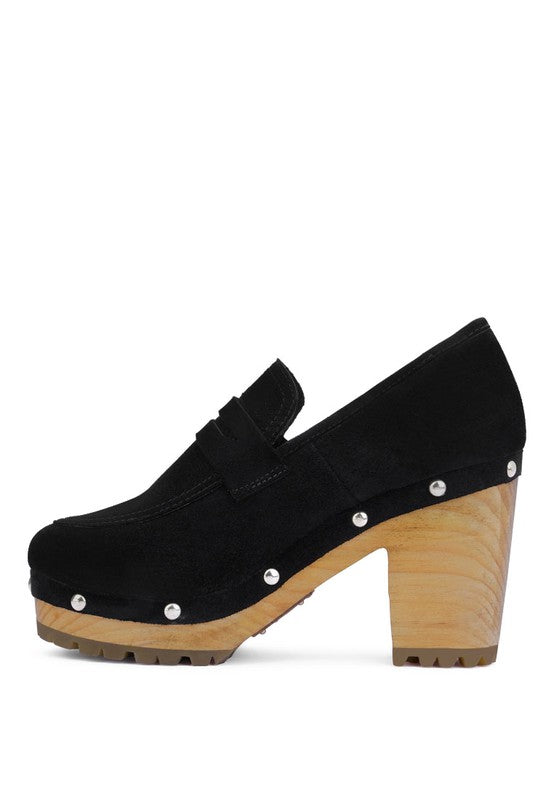OSAGE Clogs Loafers In Fine Suede - Tigbul's Variety Fashion Shop