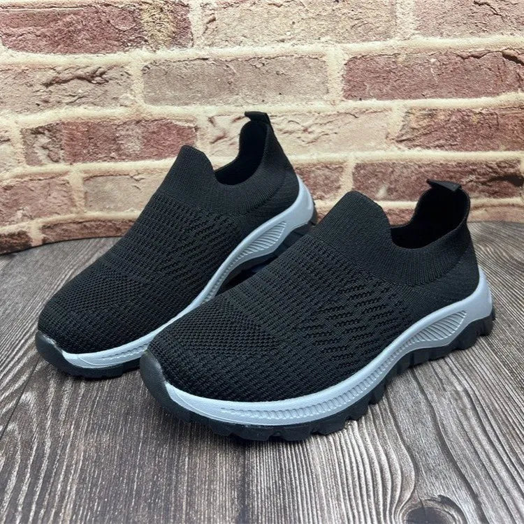 Breathable Mesh Round Toe Platform Athletic - Tigbul's Variety Fashion Shop