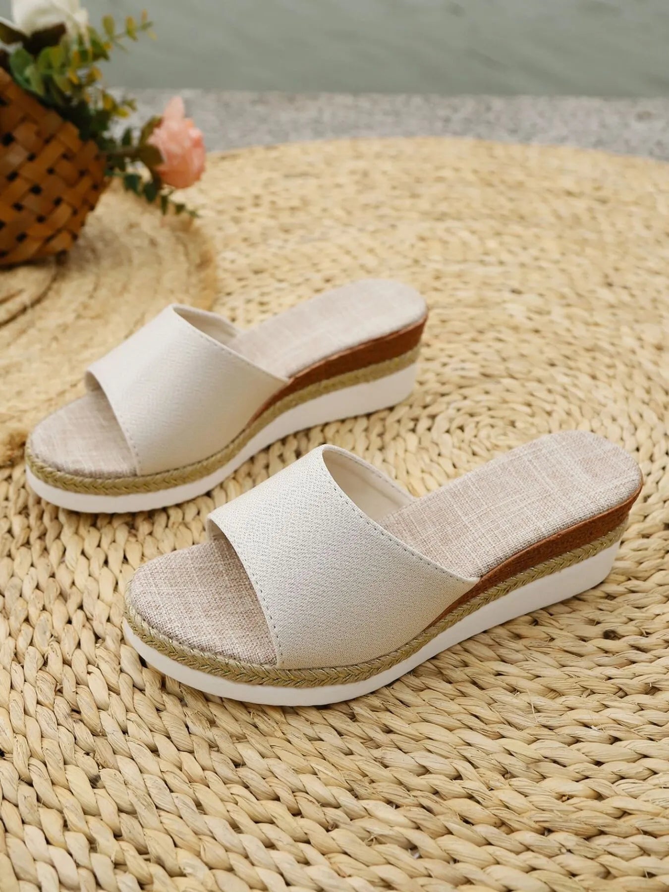 Open Toe Wedge Sandals - Tigbul's Variety Fashion Shop
