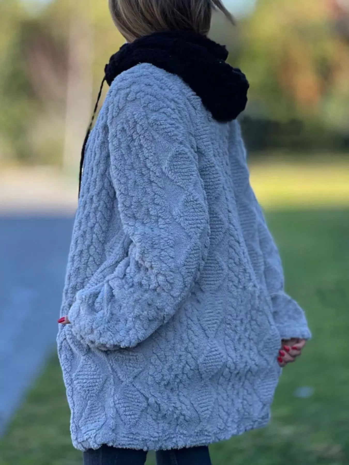Full Size Zip Up Long Sleeve Fleece Jacket Plus Size - Tigbul's Variety Fashion Shop