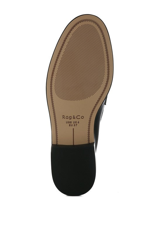 Raisa Stud Embellished Penny Loafers - Tigbul's Variety Fashion Shop