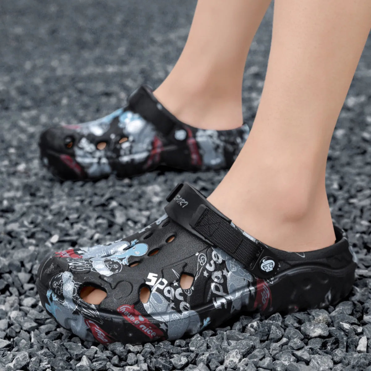 Men's Printed Platform Sandals - Tigbul's Variety Fashion Shop