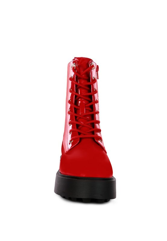 Molsh Faux Leather Ankle Biker Boots - Tigbul's Variety Fashion Shop
