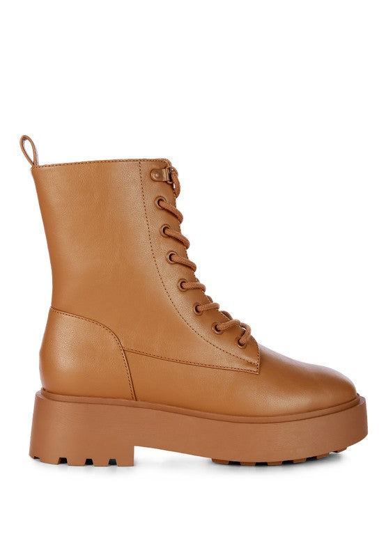 Molsh Faux Leather Ankle Biker Boots - Tigbul's Variety Fashion Shop