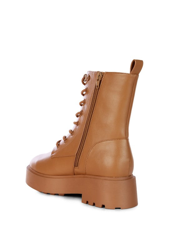 Molsh Faux Leather Ankle Biker Boots - Tigbul's Variety Fashion Shop
